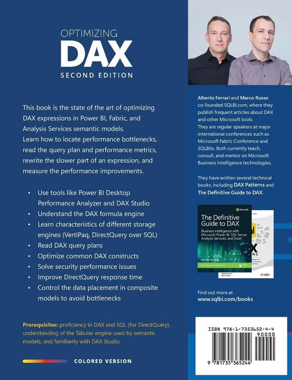 Produktbild: Optimizing DAX