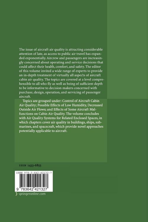 Produktbild: Air Quality in Airplane Cabins and Similar Enclosed Spaces