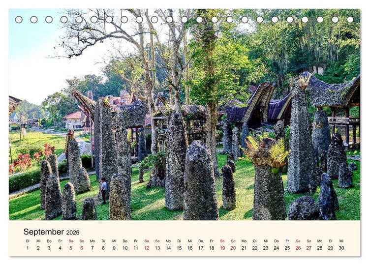 Produktbild: Sulawesi Im Reich der Torajas (Tischkalender 2026 DIN A5 quer), CALVENDO Monatskalender