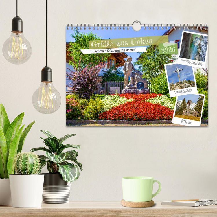Produktbild: Gr&uuml;&szlig;e aus Unken (Wandkalender 2026 DIN A4 quer), CALVENDO Monatskalender