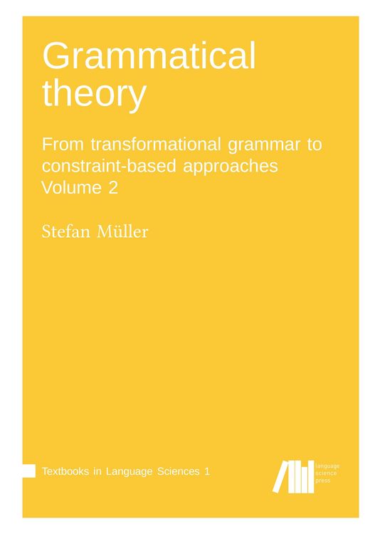 Produktbild: Grammatical theory / volume 2