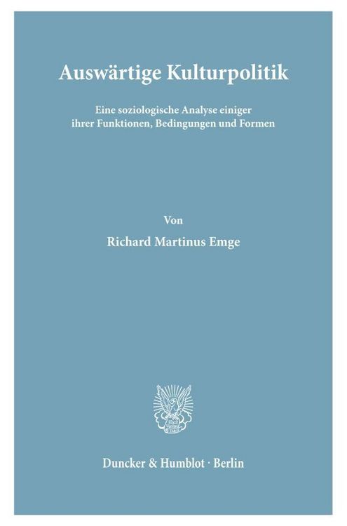 Produktbild: Ausw&auml;rtige Kulturpolitik.