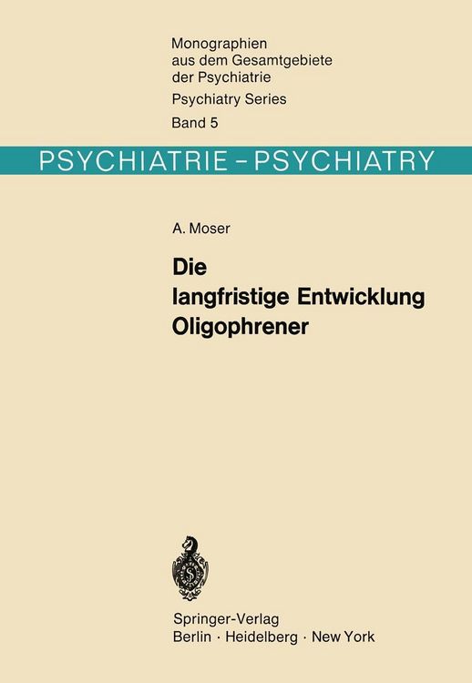 Produktbild: Die langfristige Entwicklung Oligophrener