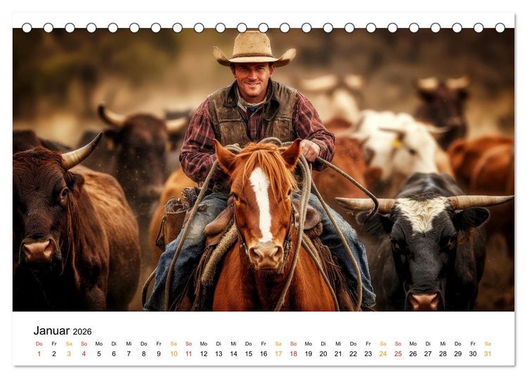 Produktbild: Westernwelt (Tischkalender 2026 DIN A5 quer), CALVENDO Monatskalender