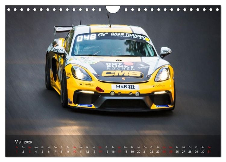 Produktbild: Motorsportkunst aus Weissach (Wandkalender 2026 DIN A4 quer), CALVENDO Monatskalender