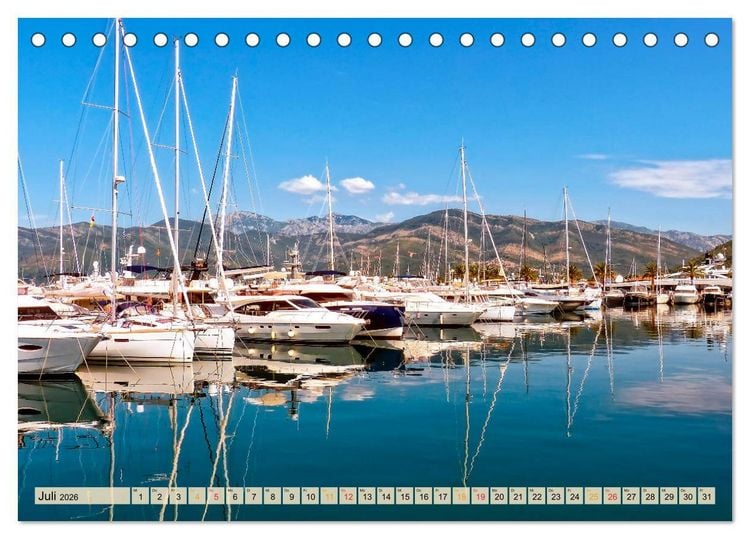Produktbild: Sch&ouml;ne H&auml;fen zwischen Island und Barbados (Tischkalender 2026 DIN A5 quer), CALVENDO Monatskalender