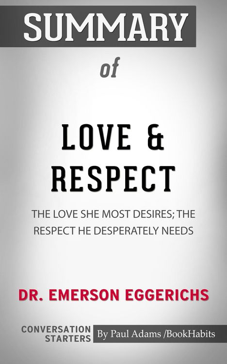 Produktbild: Summary of Love & Respect: The Love She Most Desires; The Respect He Desperately Needs