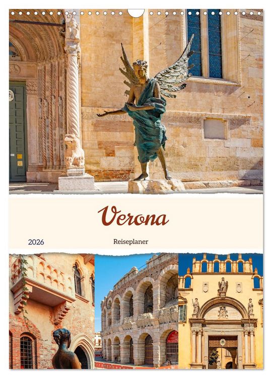 Produktbild: Verona - Reiseplaner (Wandkalender 2026 DIN A3 hoch), CALVENDO Monatskalender