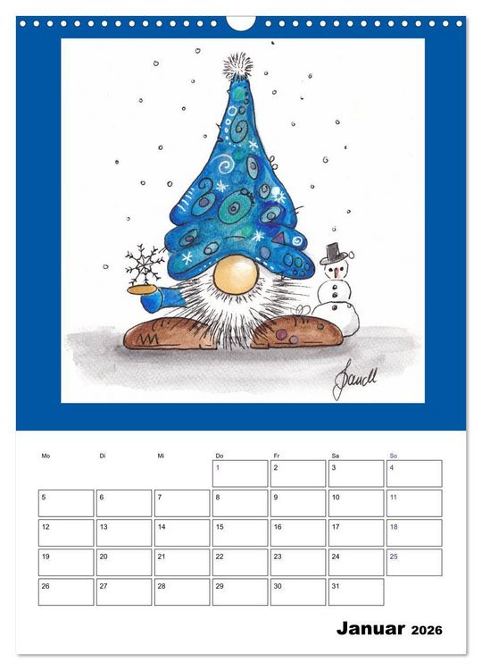 Produktbild: WichtelParade (Wandkalender 2026 DIN A3 hoch), CALVENDO Monatskalender