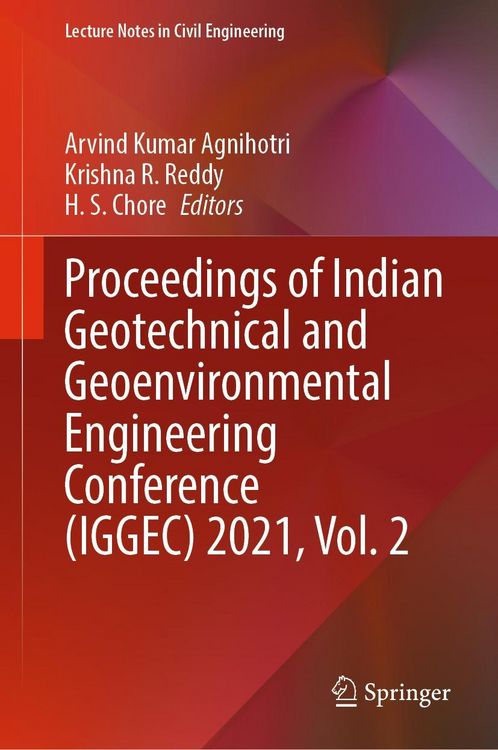 Produktbild: Proceedings of Indian Geotechnical and Geoenvironmental Engineering Conference (IGGEC) 2021, Vol. 2