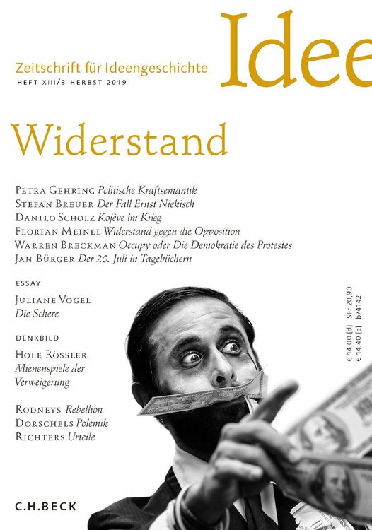 Produktbild: Zeitschrift f&uuml;r Ideengeschichte Heft XIII/3 Herbst 2019