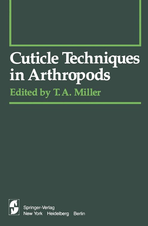 Produktbild: Cuticle Techniques in Arthropods