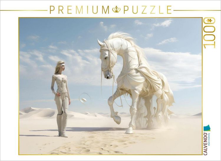 Produktbild: CALVENDO Puzzle Surrealismus trifft Pferdefans | 1000 Teile Lege-Gr&ouml;&szlig;e 64x48cm Foto-Puzzle f&uuml;r gl&uuml;ckliche Stunden