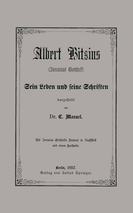 Produktbild: Albert Bitzius