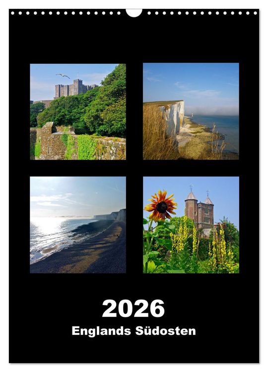Produktbild: Englands S&uuml;dosten 2026 (Wandkalender 2026 DIN A3 hoch), CALVENDO Monatskalender