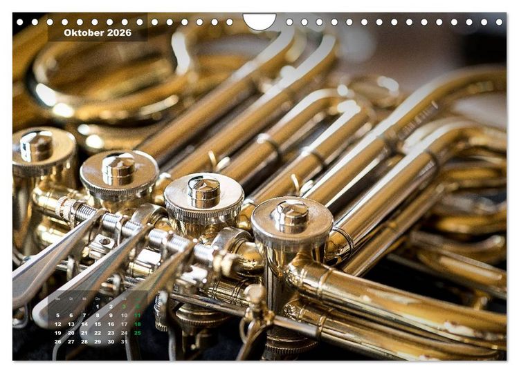 Produktbild: Das Horn, ein herrliches Instrument (Wandkalender 2026 DIN A4 quer), CALVENDO Monatskalender
