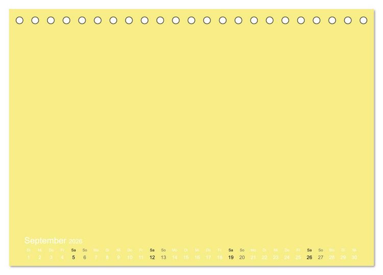 Produktbild: Bastelkalender - Gelb (Tischkalender 2026 DIN A5 quer), CALVENDO Monatskalender