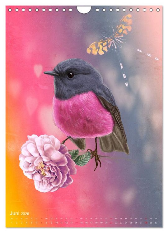 Produktbild: Wunderbare m&auml;rchenhafte Welt der V&ouml;gel (Wandkalender 2026 DIN A4 hoch), CALVENDO Monatskalender