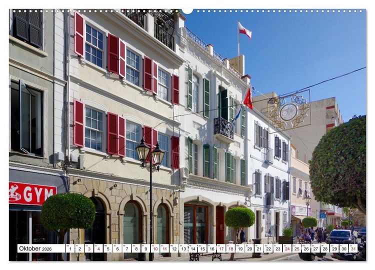 Produktbild: Gibraltar - Gro&szlig;britannien am Mittelmeer (hochwertiger Premium Wandkalender 2026 DIN A2 quer), Kunstdruck in Hochglanz