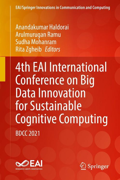 Produktbild: 4th EAI International Conference on Big Data Innovation for Sustainable Cognitive Computing
