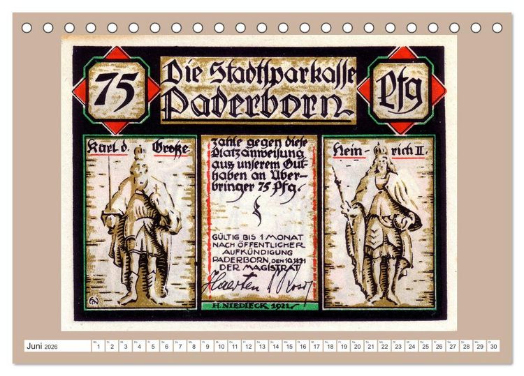 Produktbild: Gru&szlig; aus Paderborn (Tischkalender 2026 DIN A5 quer), CALVENDO Monatskalender