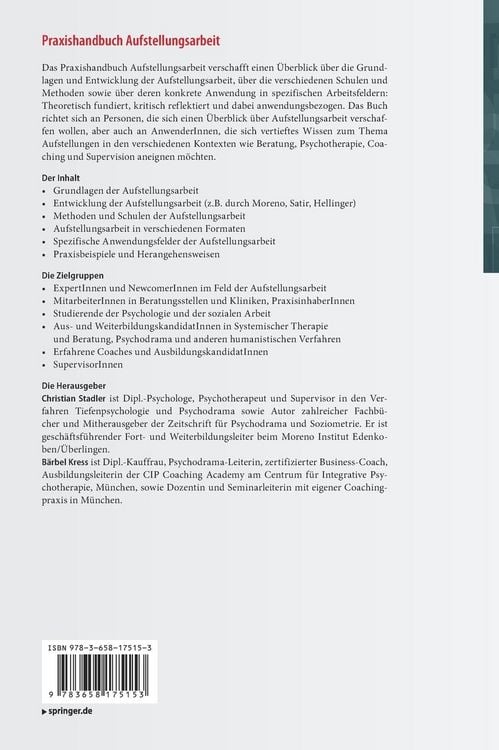 Produktbild: Praxishandbuch Aufstellungsarbeit