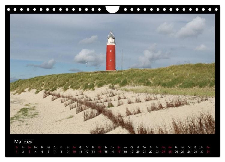 Produktbild: Texel, eine Perle Hollands (Wandkalender 2026 DIN A4 quer), CALVENDO Monatskalender