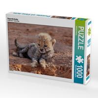 Produktbild: CALVENDO Puzzle Gepardenbaby 1000 Teile Lege-Gr&ouml;&szlig;e 64 x 48 cm Foto-Puzzle Bild von Michael Herzog