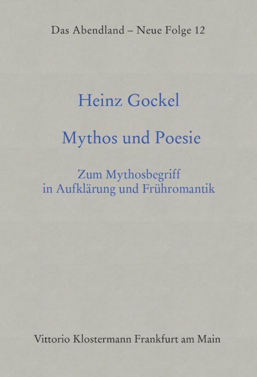 Produktbild: Mythos und Poesie