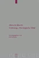 Produktbild: Albrecht Ritschl: Vorlesung "Theologische Ethik"