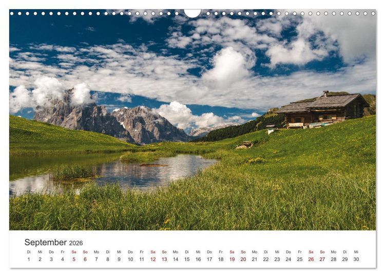 Produktbild: Alpensee - Wunder der Natur (Wandkalender 2026 DIN A3 quer), CALVENDO Monatskalender