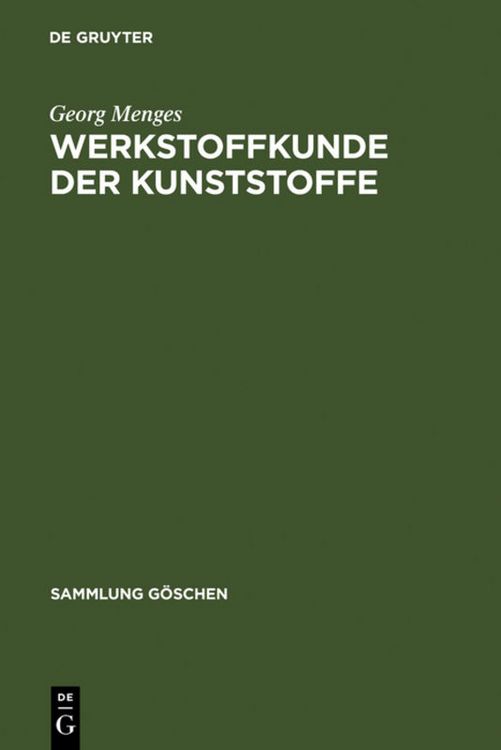 Produktbild: Werkstoffkunde der Kunststoffe