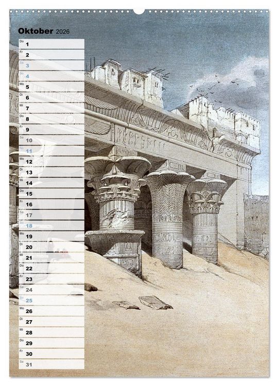 Produktbild: &Auml;gyptens Tempel (hochwertiger Premium Wandkalender 2026 DIN A2 hoch), Kunstdruck in Hochglanz