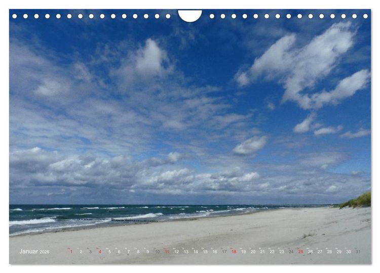 Produktbild: Wo de Ostseewellen trecken an den Strand 2026 (Wandkalender 2026 DIN A4 quer), CALVENDO Monatskalender