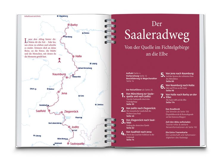 Produktbild: KOMPASS Radreisef&uuml;hrer Saaleradweg
