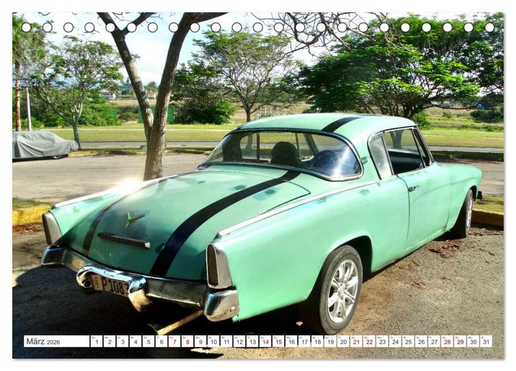 Produktbild: Starliner - Ein Star von Studebaker (Tischkalender 2026 DIN A5 quer), CALVENDO Monatskalender