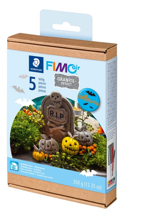 Produktbild: STADTLER Bastelset FIMOair 81 Set &bdquo;Halloween-Grab&ldquo; FIMO&reg;air 81 SET Lufttrocknende Modelliermasse