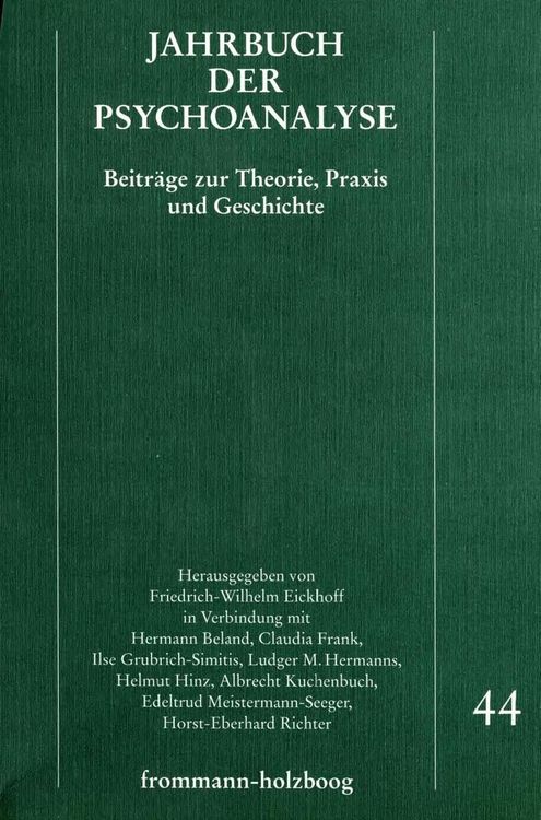 Produktbild: Jahrbuch der Psychoanalyse / Band 44