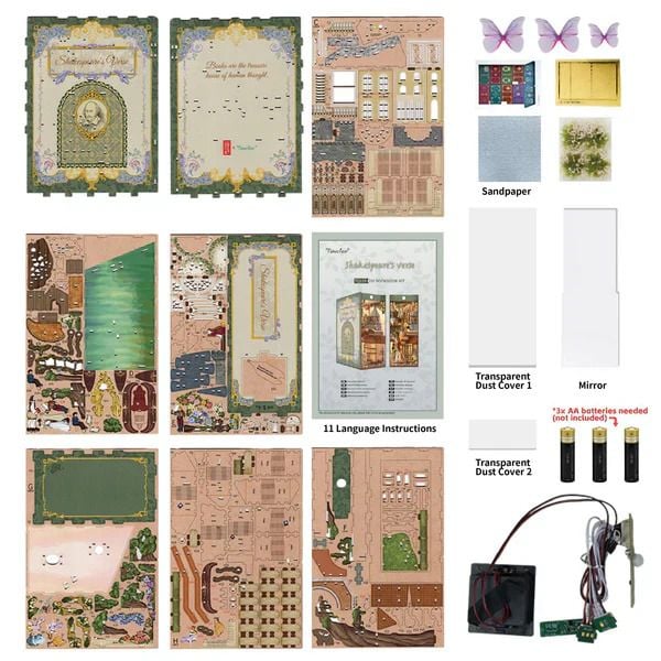 Produktbild: Book Nook DIY B&uuml;cherecke Shakespears Verse