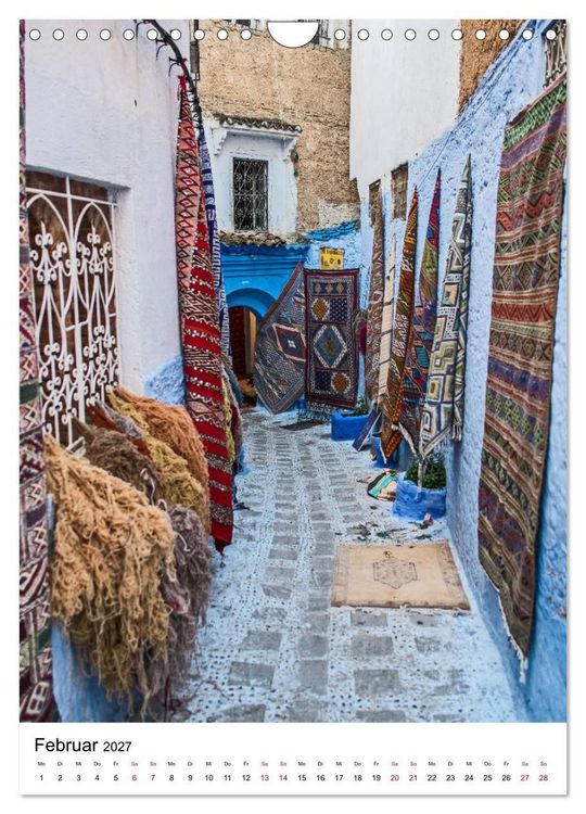 Produktbild: Marokko - Chefchaouen (Wandkalender 2027 DIN A4 hoch), CALVENDO Monatskalender