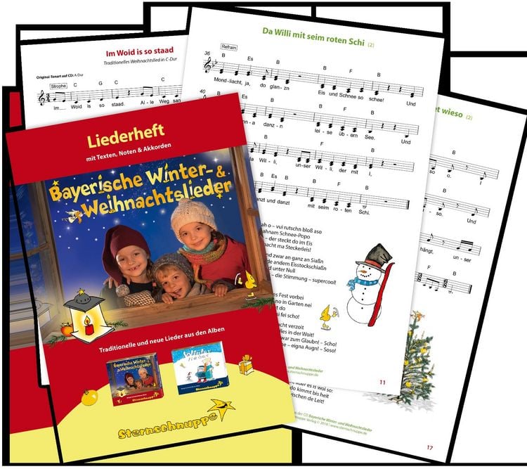 Produktbild: Liederheft Bayerische Winter- und Weihnachtslieder