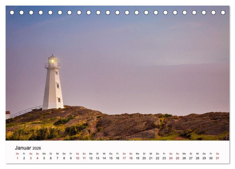 Produktbild: Neufundland - wilde Sch&ouml;nheit im Atlantik (Tischkalender 2026 DIN A5 quer), CALVENDO Monatskalender