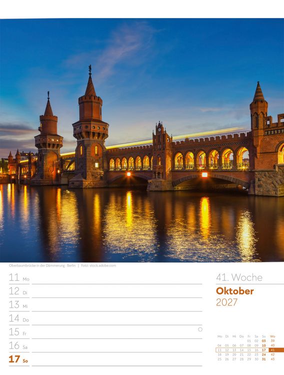 Produktbild: Malerisches Deutschland Wochenplaner Kalender 2027