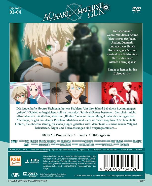 Produktbild: Aoharu x Machinegun - Volume 1: Episode 01-04