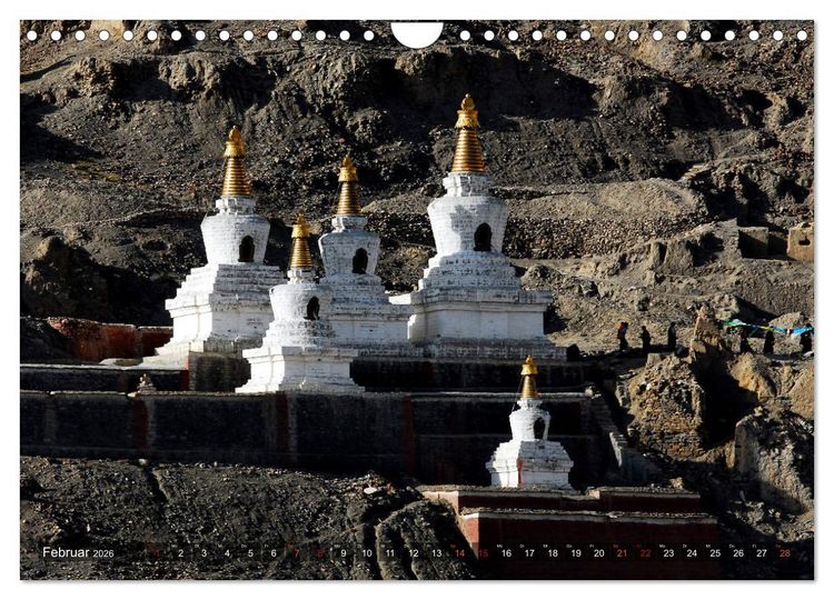 Produktbild: Stupas &ndash; Buddhistische Sakralbauten 2026 (Wandkalender 2026 DIN A4 quer), CALVENDO Monatskalender