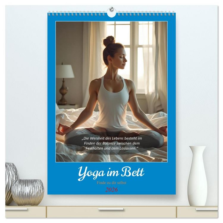 Produktbild: Yoga im Bett (hochwertiger Premium Wandkalender 2026 DIN A2 hoch), Kunstdruck in Hochglanz