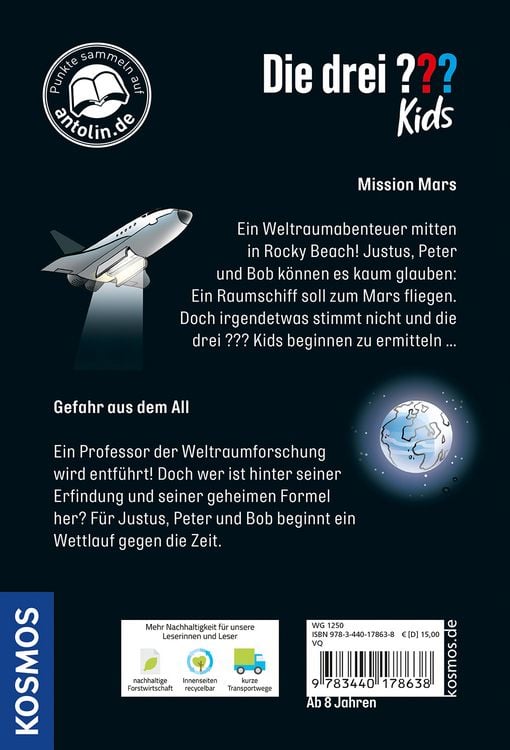 Produktbild: Die drei ??? Kids, Weltraumdetektive