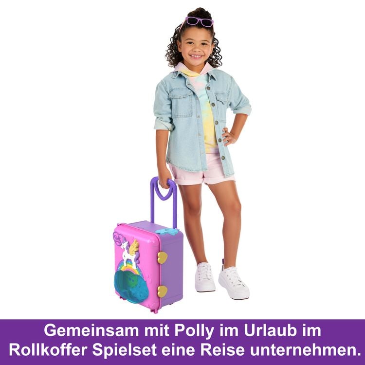 Produktbild: Polly Pocket Urlaub im Rollkoffer Spielset