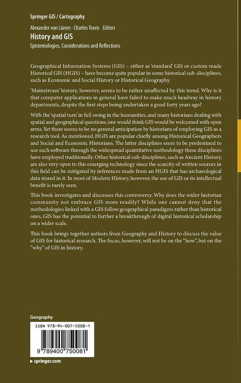 Produktbild: History and GIS