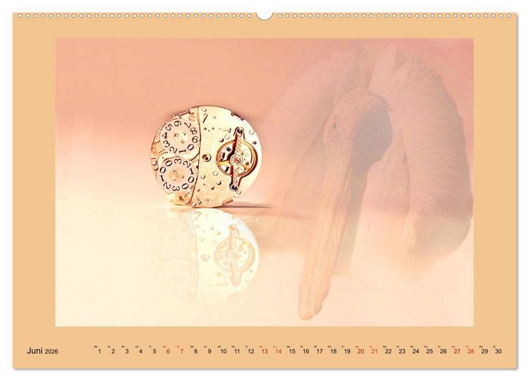 Produktbild: Uhr-Werk-Kunst (hochwertiger Premium Wandkalender 2026 DIN A2 quer), Kunstdruck in Hochglanz